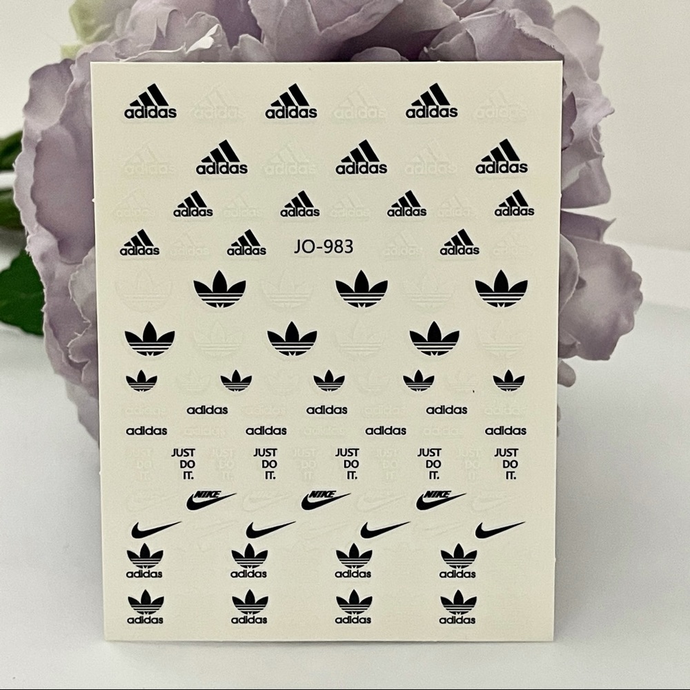 Luxury Designer Logo Fingernail Art Stickers